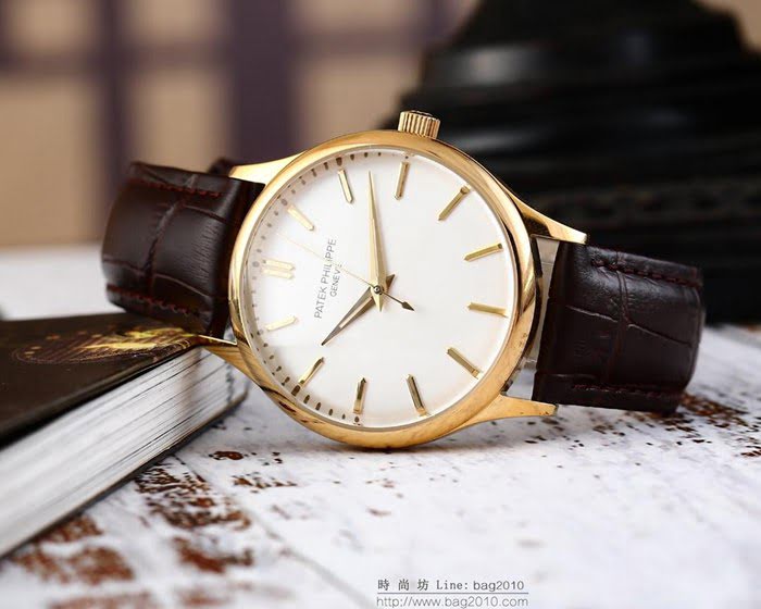 百達翡麗PATEK PHILPPE 8215全自動機械機芯 316精鋼表殼 進口小牛皮錶帶 男士腕表  wssb3969